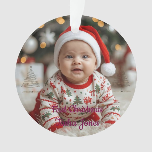 Cute Snowman Ornament | Cozy Pastel Christmas (Vorderseite)