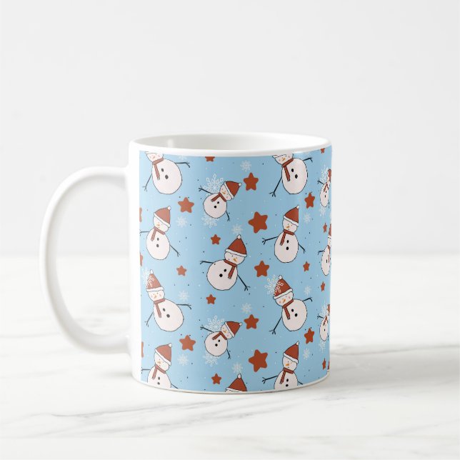 Cute Snowman Winter Mug Kaffeetasse (Links)