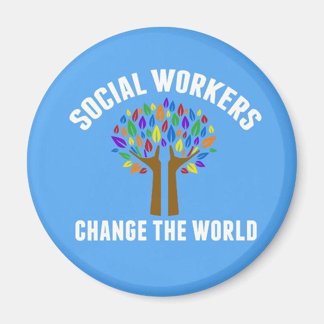 Cute Social Work Quote Magnet (Vorne)