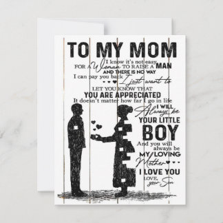 Cute Son To My Mom Gift | Lovely Family Gift Einladung