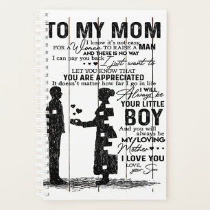 Cute Son To My Mom Gift   Lovely Family Gift Planer