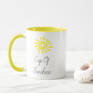 CUTE! 🌞Sonnenstrahl-Tasse – Heller gelber Sonnens Tasse