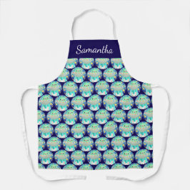 Cute Space Creature And Bunny Rabbit Schürze