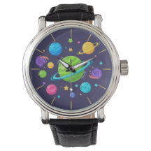 Cute Space Planets Watch