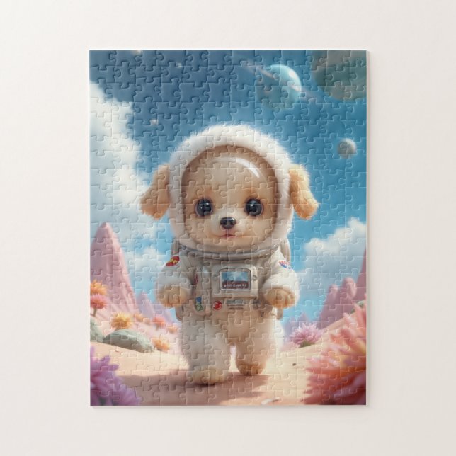Cute Space Puppy Puzzle (Vertikal)