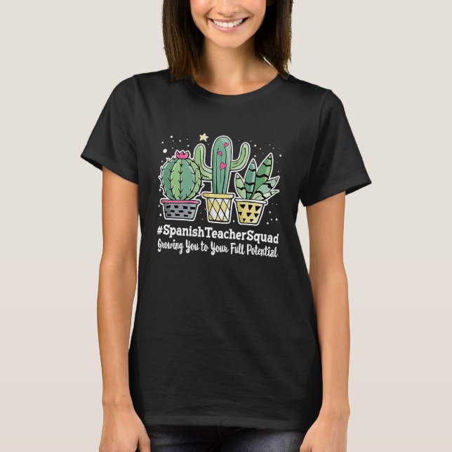 Cute Spanish Teacher Squad Appreciation Week Back  T-Shirt (Vorderseite)