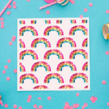 Cute Sparkly Sequin Rainbow Birthday Party