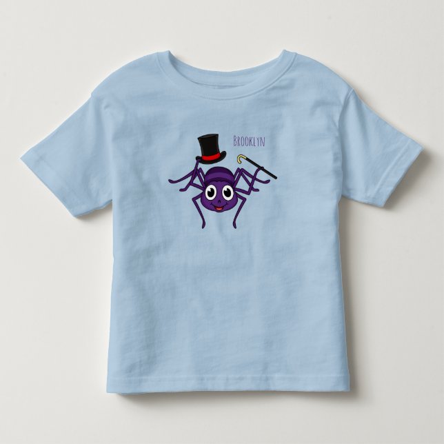 Cute spider in top hat cartoon (Vorderseite)