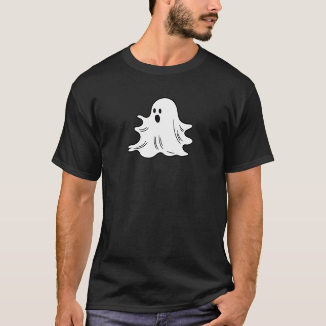 Cute Spooky Halloween Ghost Trick Or Treat Happy P T-Shirt (Vorderseite)