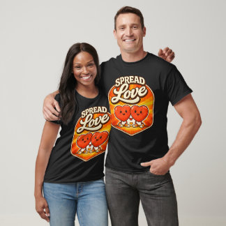 Cute Spread Love Heart Cartoon Retro Aesthetic Ill T-Shirt