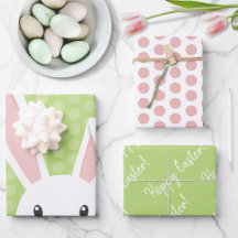 Cute Spring Bunny Happy Easter funny Green Pink