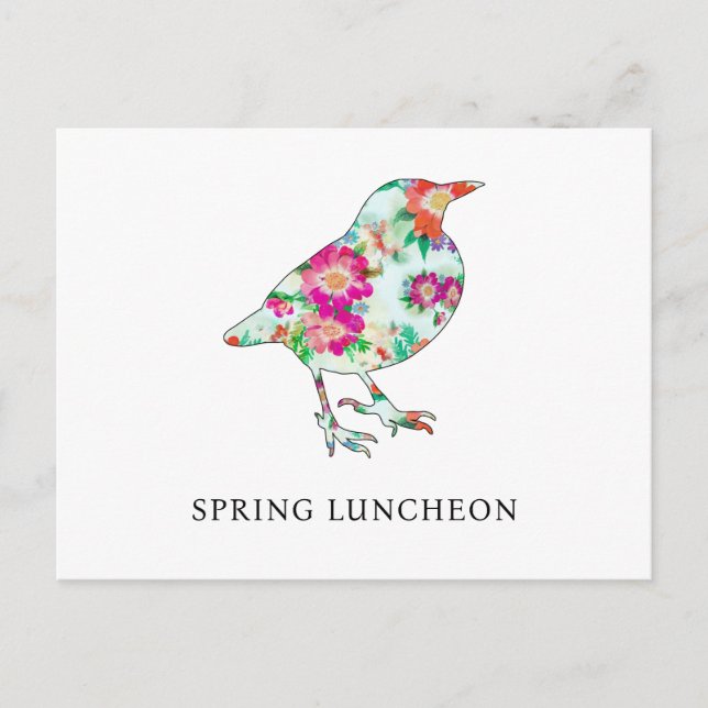 Cute Spring Luncheon Invitation (Devant)