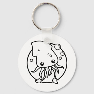 Cute Squid Keychain Schlüsselanhänger