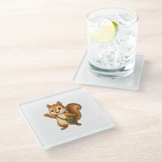Cute Squirrel Coaster – Okojo and Friends Glasuntersetzer