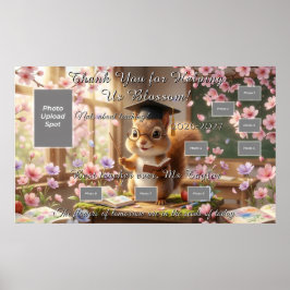 Cute Squirrel Teacher Appreciation Poster