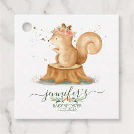 Cute Squirrel wildlife baby hello party Geschenkanhänger