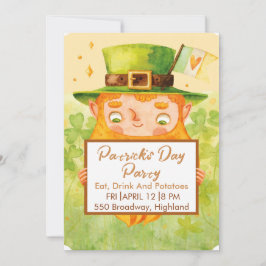 Cute St. Patrick’s Day Party Invitation Einladung