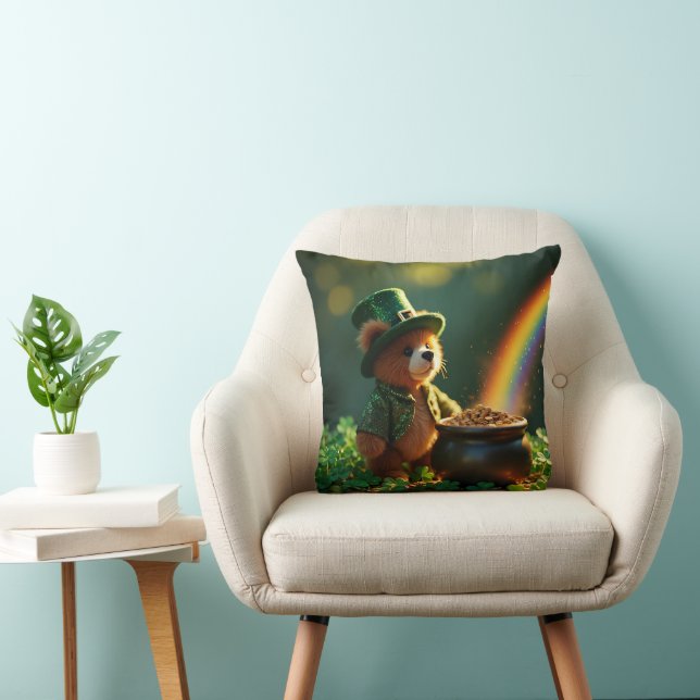 Cute St. Patrick’s Day Teddy Bear Kissen (Stuhl )
