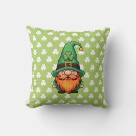 Cute St. Patrick's Day Lucky Leprechaun Gnome  Kissen