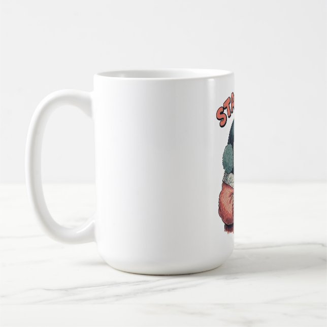 Cute Stay Cozy Penguin Drinking Hot Cocoa T-Shirt Kaffeetasse (Links)