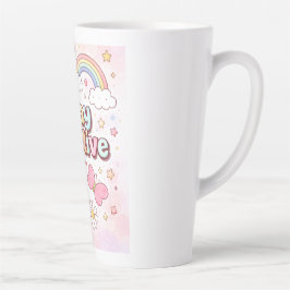 Cute Stay Positive Latte Mug | 