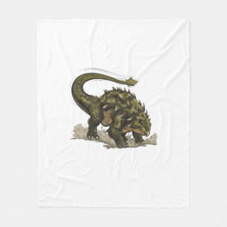 Cute Stegosaurus Fleecedecke