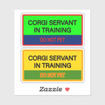 Cute  stickers for Corgi servant