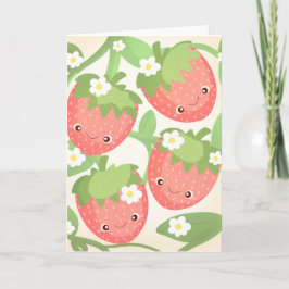 Cute Strawberry Garden  Karte