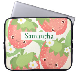 Cute Strawberry Garden  Laptopschutzhülle