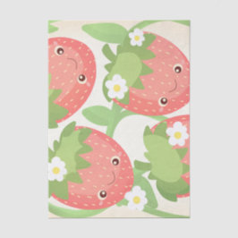 Cute Strawberry Garden  Seidenpapier