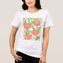 Cute Strawberry Garden  Tri-Blend Shirt