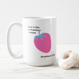 Cute Strawberry Love – Valentine’s Day Kaffeetasse