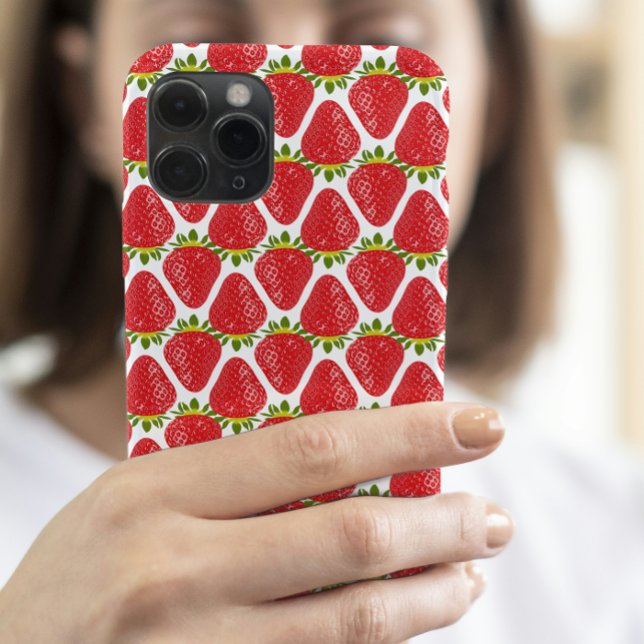 Cute Strawberry Pattern Aesthetic  Case-Mate iPhone Hülle (Von Creator hochgeladen)