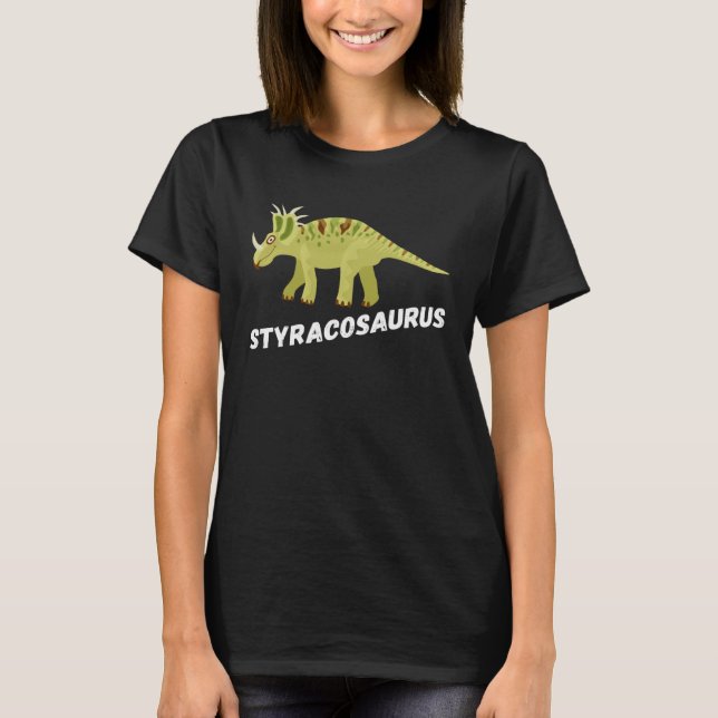 Cute Styracosaurus Dinosaur T-Shirt (Vorderseite)