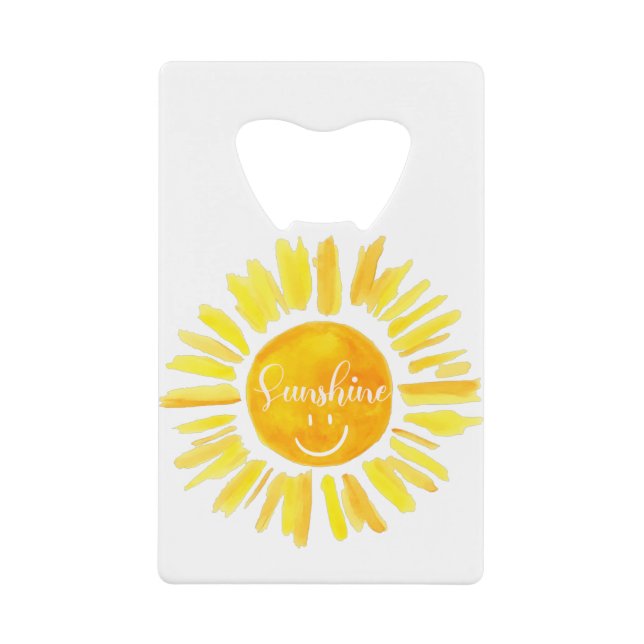 Cute summer Vacay Mode sunshine Geldbeutel Flaschenöffner (Vorderseite)