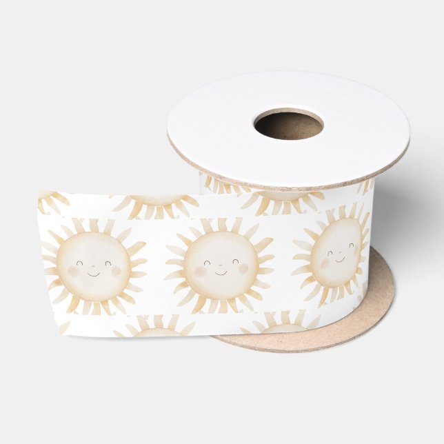 Cute Sun background Satinband (Spule)