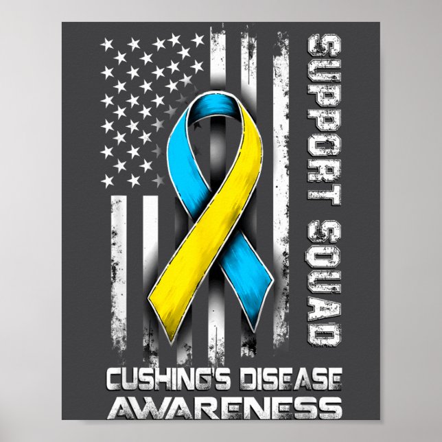 Cute Support Disease s Squad Awareness Cushing Poster (Vorne)