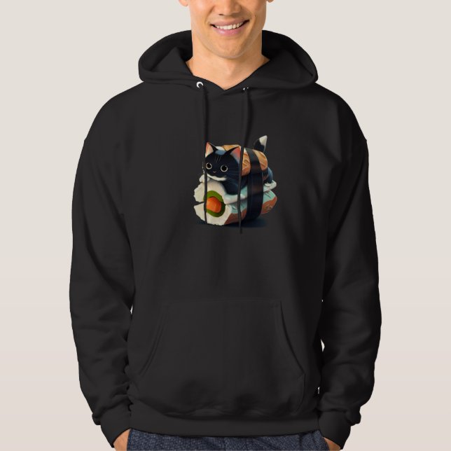 Cute Sushi Cat Hoodie (Vorderseite)