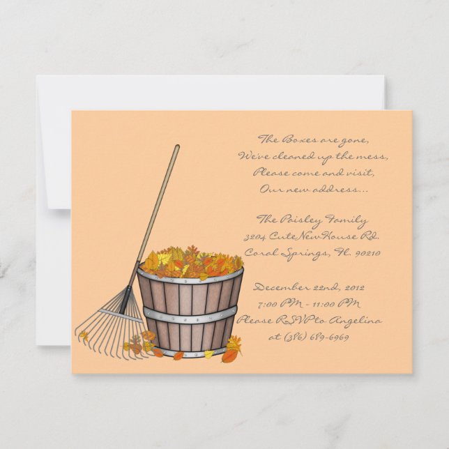 CUTE Sweet House Warming Party Invite Einladung (Vorderseite)