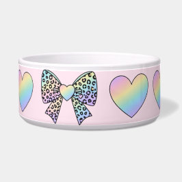  cute sweet rainbow hearts pastel gradient pattern napf