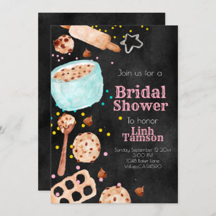 Cute table cuisson nuptiale invitation douche nupt