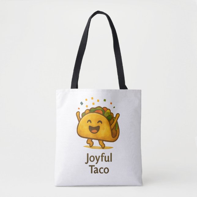 Cute Taco Pattern All-Over-Print Tote Bag (Devant)