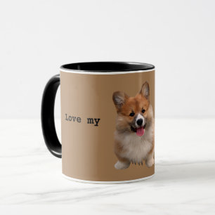 Cute Tan Welsh Corgi Mug