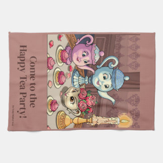 Cute Tea Cup Party Serviettes de cuisine