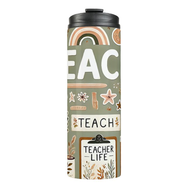 Cute Teacher Thermosbecher (Vorderseite)