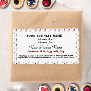 Cute Texas Cottage Food Law Cucakes étiquette