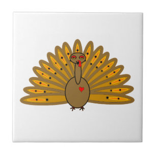 Cute Thanksgiving Friendsgiving Turkey Fliese