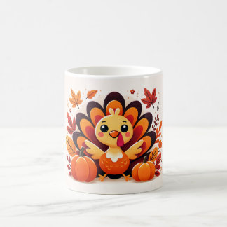 Cute Thanksgiving Turkey Mug | Autumn Coffee Cup Kaffeetasse