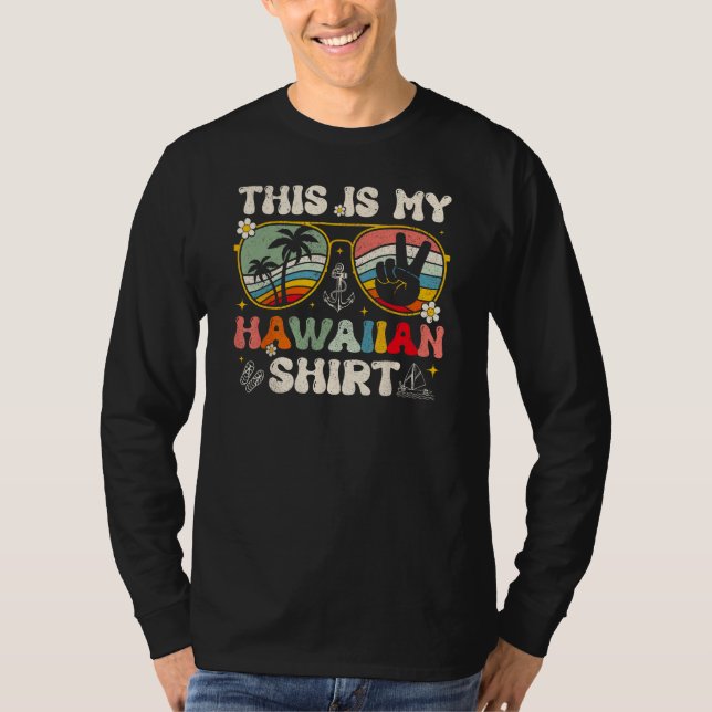 Cute This Is My Hawaiian Tropical Luau Costume Par T-Shirt (Vorderseite)