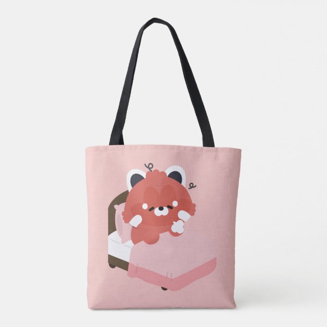 Cute Tired Red Panda Tasche (Rückseite)